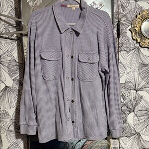 Rewind Purple Button-Down Shirt